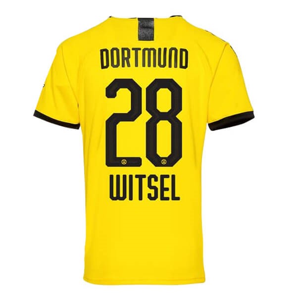 Tailandia Camiseta Borussia Dortmund NO.28 Witsel Replica Primera Ropa 2019/20 Amarillo